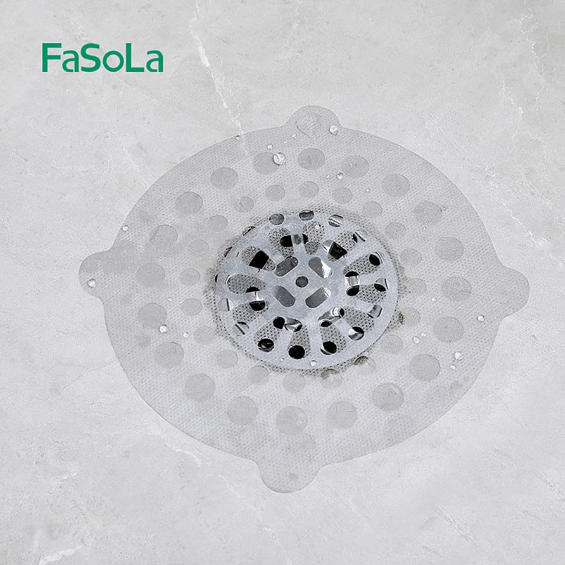 FaSoLa-Disposable-Hair-Filter-Nets,-15cm-Diameter,-Large-Holes,-White,-Pack-of-15-1