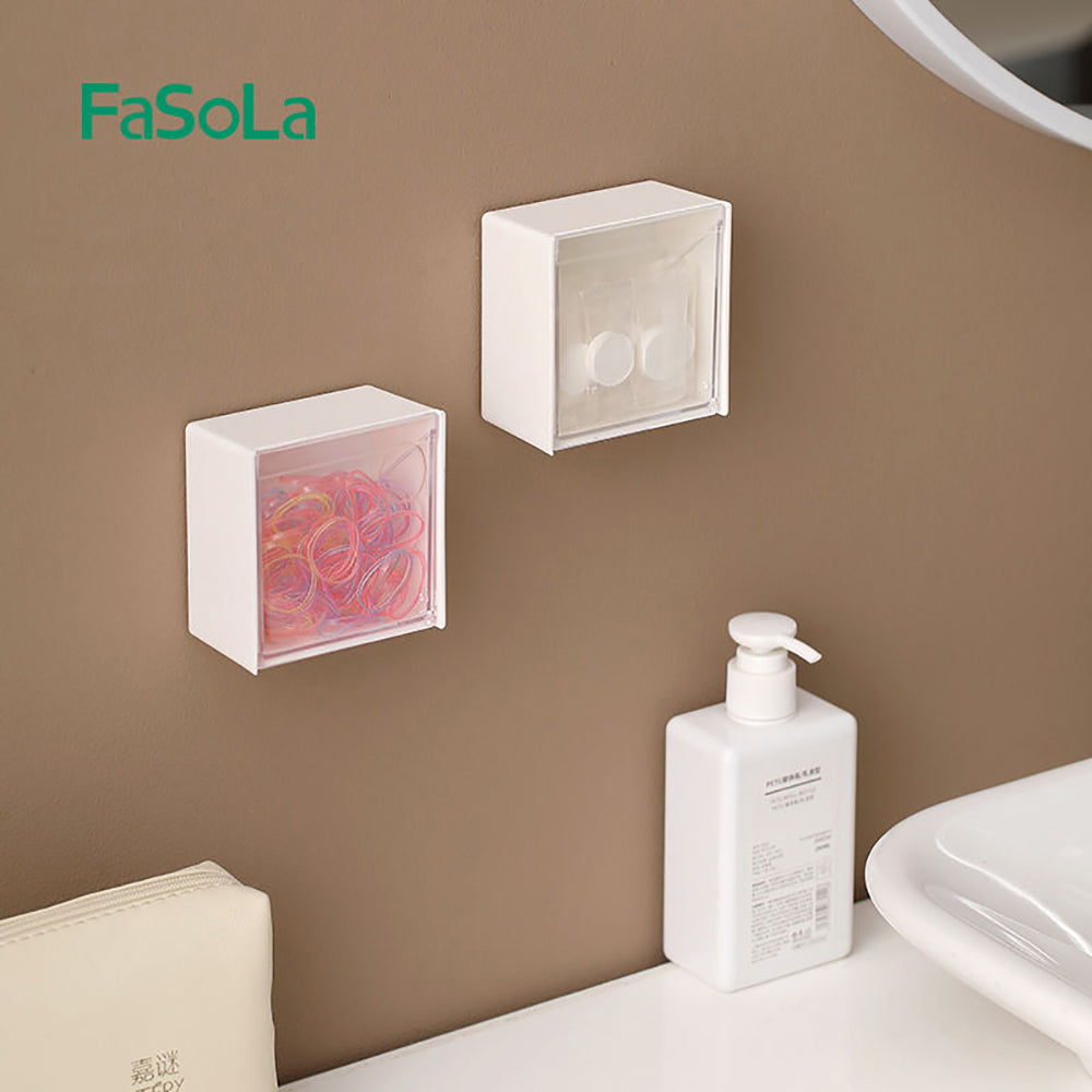 FaSoLa-Wall-Mounted-Flip-Top-Storage-Box---White,-8.5*4.5*8.5cm-1