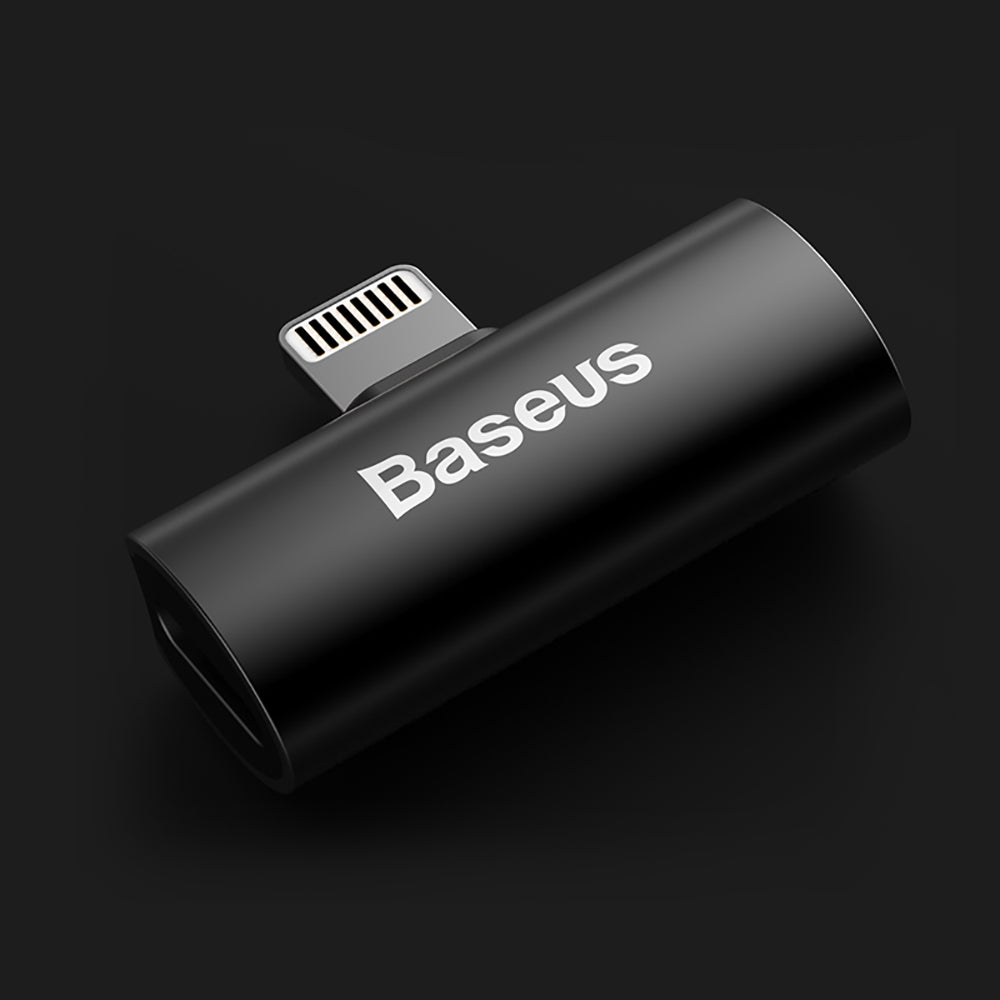 Baseus-L46-Dual-Lightning-Adapter---Mini-Metal,-Black-1