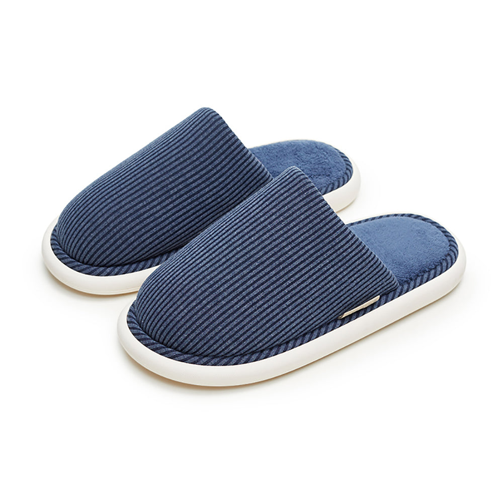 YouDiao-Waffle-Knit-Slippers---Navy-Blue,-Size-42-43-1