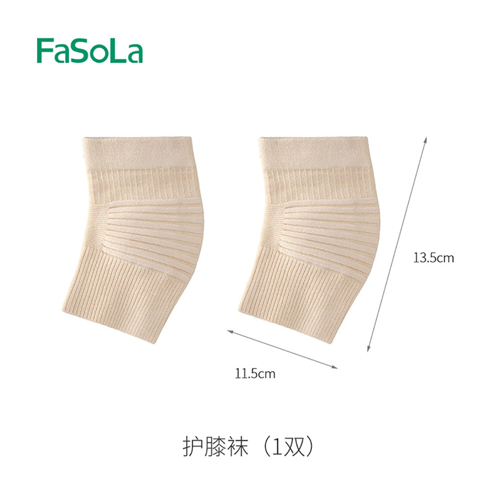 FaSoLa-Knee-Support-Socks---Skin-Color,-1-Pair-1