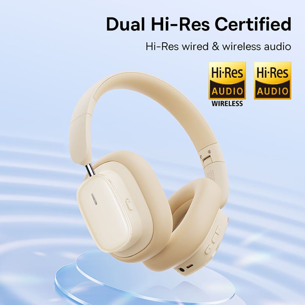 Baseus-Bowie-Series-H1i-Over-Ear-Noise-Cancelling-Bluetooth-Headphones---Starlight-White,-International-Version-1