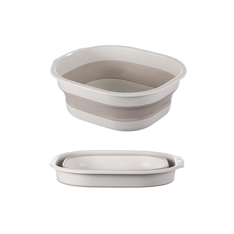 FaSoLa Collapsible Wash Basin - Large, Cream Coffee Color