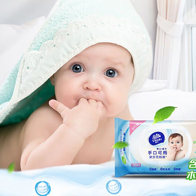 Vinda Baby Skin Care Wet Wipes, 40 Pieces