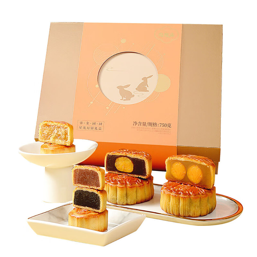 Tao-Tao-Ju-Gold-Plated-Reunion-Starlight-Mooncakes-Gift-Box---8-Pieces,-750g-1