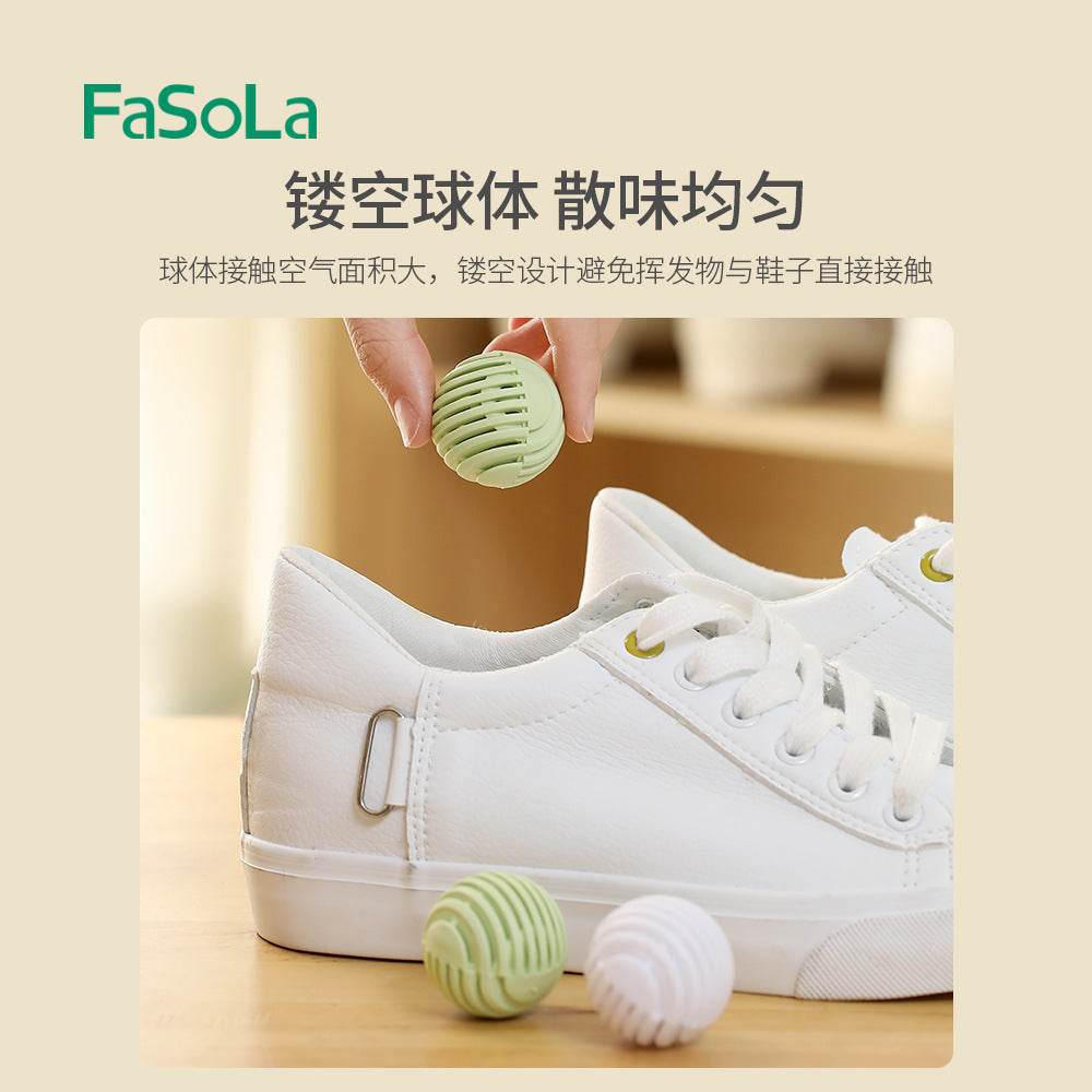 FaSoLa-Shoe-Deodorizer-Balls---Lemongrass-and-Mugwort,-6-Pieces,-3.5cm-Diameter-1