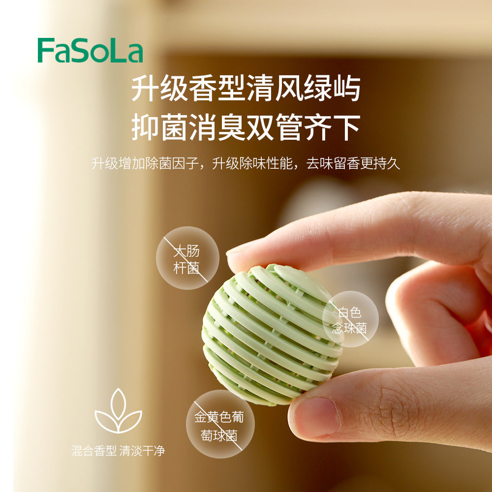 FaSoLa-Shoe-Deodorizer-Balls---Lemongrass-and-Mugwort,-6-Pieces,-3.5cm-Diameter-1