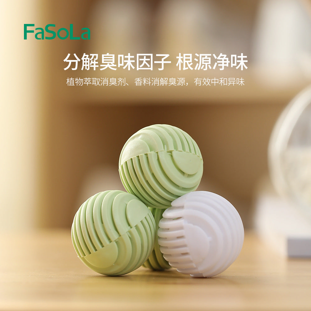 FaSoLa-Shoe-Deodorizer-Balls---Mint-Scent,-6-Pieces,-3.5cm-Diameter-1