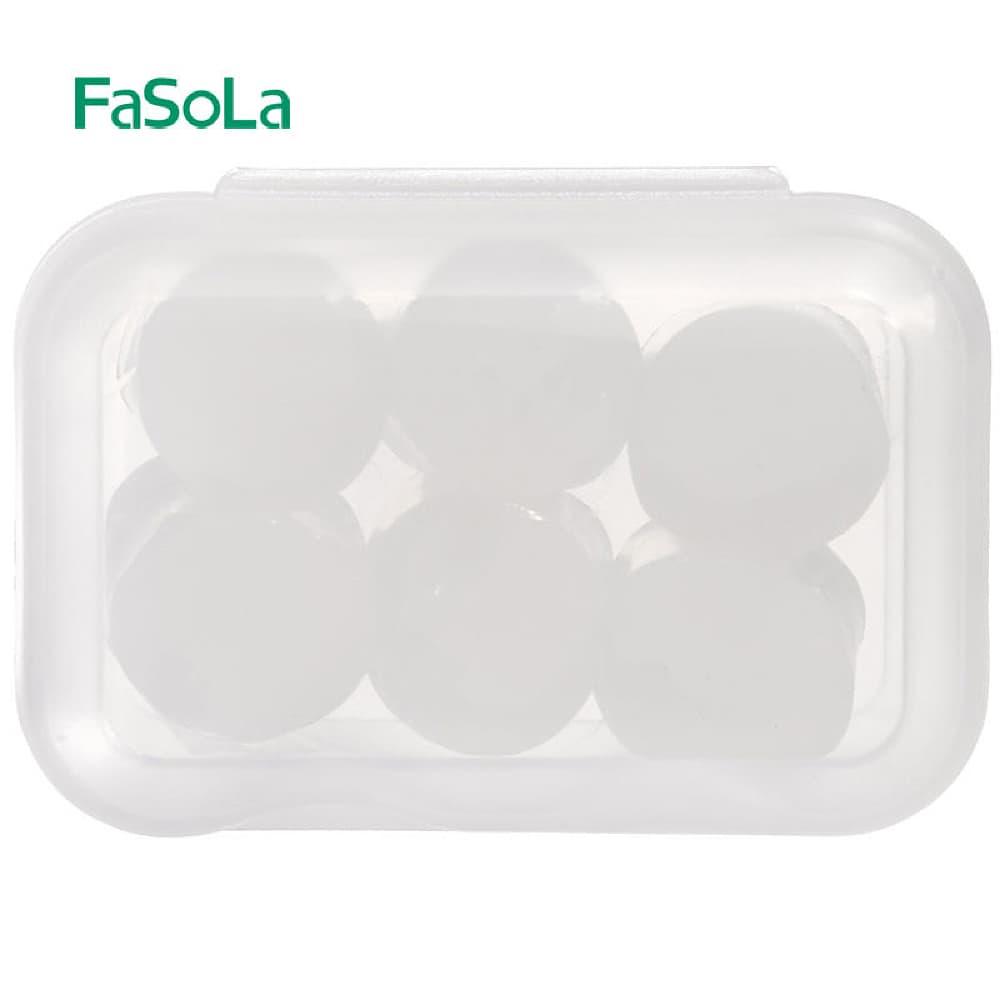 FaSoLa-Silicone-Earplugs---White,-6-Pieces-1