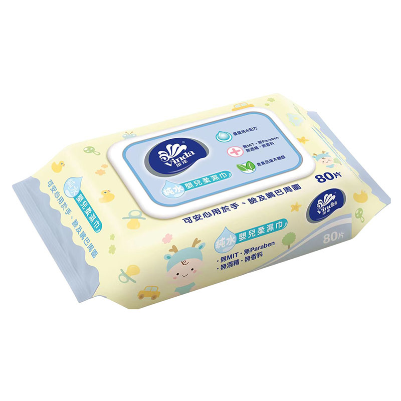 Vinda-Pure-Water-Baby-Wipes,-80-Sheets,-561g-1