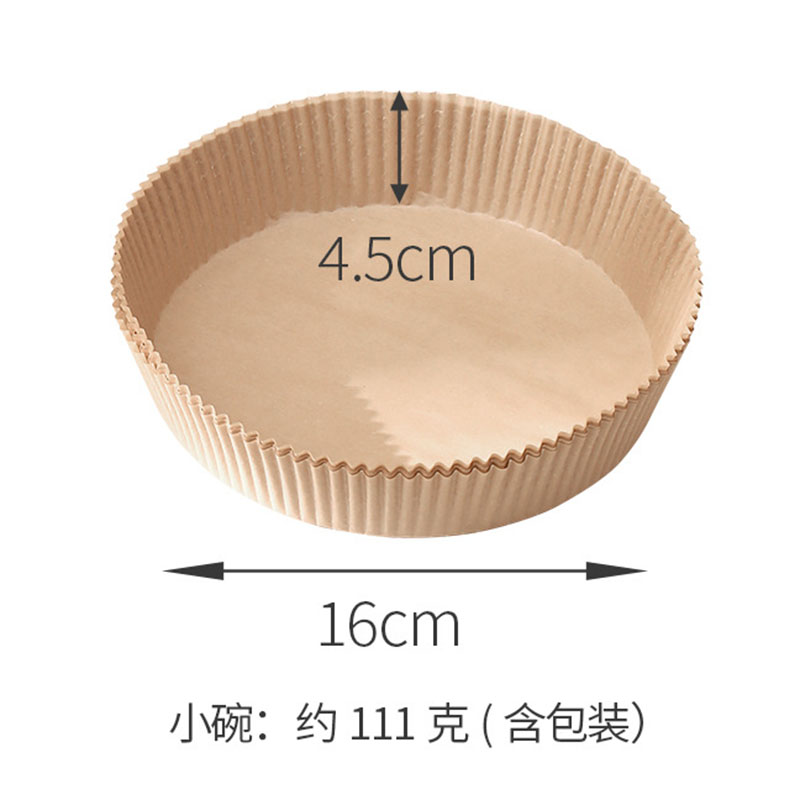 FaSoLa-Air-Fryer-Paper-Liners---Round,-Natural-Wood-Color,-16cm-Diameter,-30-Pieces-1