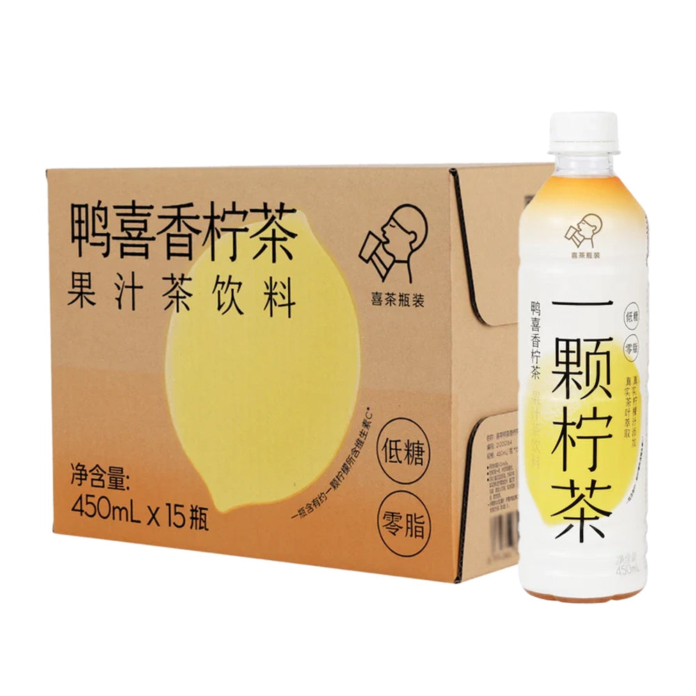 [Full-Case]-Xicha-Lemon-Duck-Shit-Fragrance-Fruit-Juice-Tea-450ml*15-Bottles/Case-1