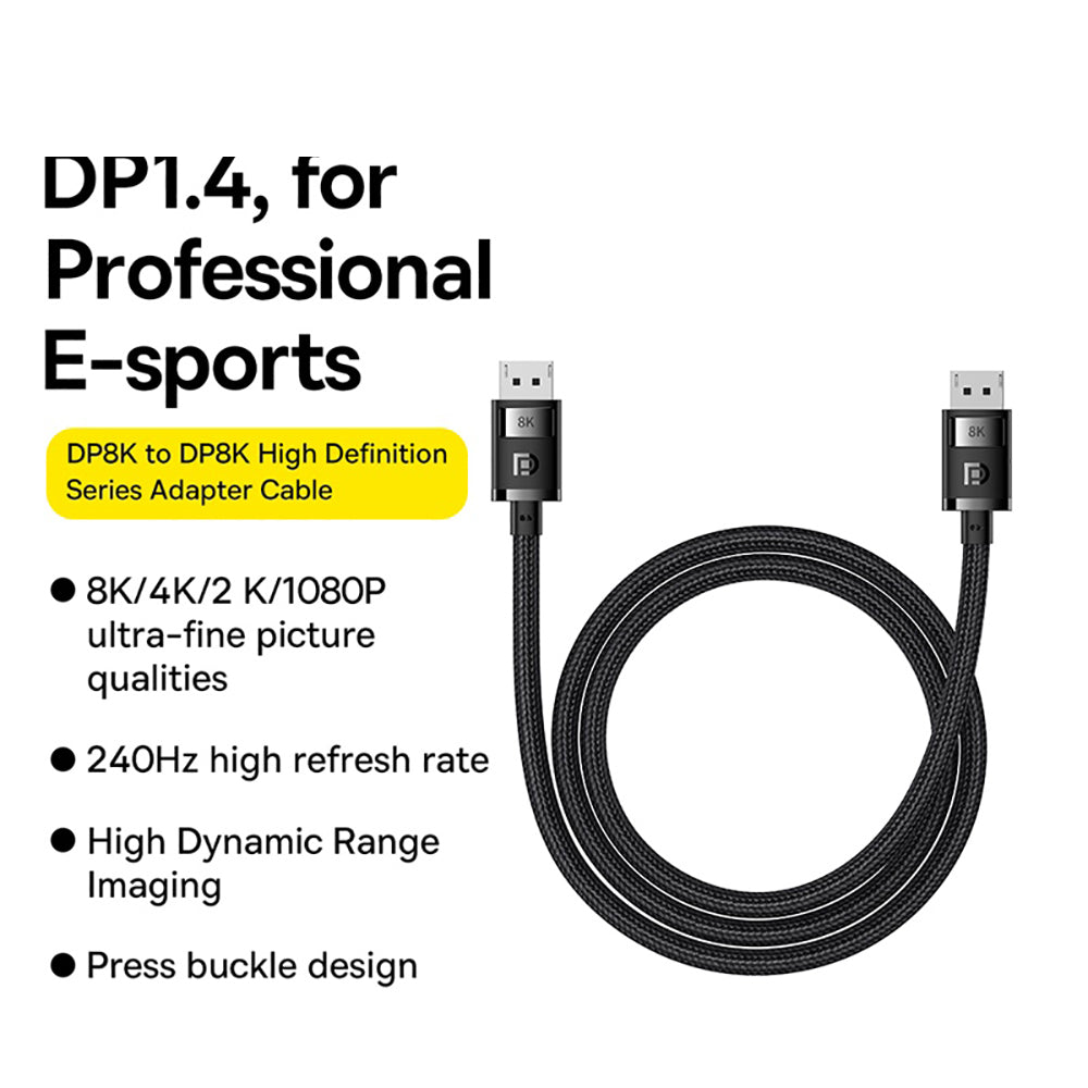 Baseus-High-Definition-DP8K-to-DP8K-Adapter-Cable---1.5m,-Starry-Black-1