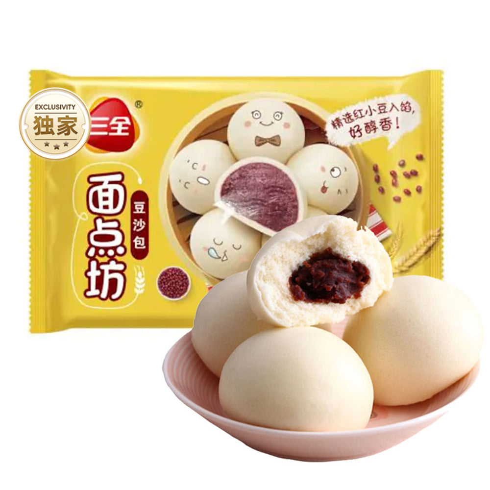 [Frozen]-Sanquan-Dumpling-House-Red-Bean-Buns,-12pcs-360g-1