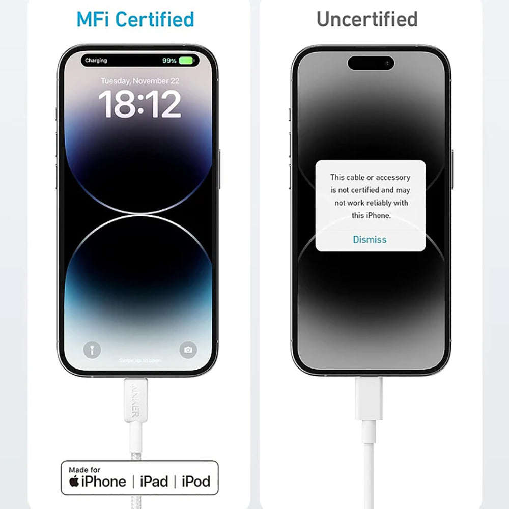 Anker-MFi-Certified-USB-C-to-Lightning-Charging-Cable---White,-1.8m-1