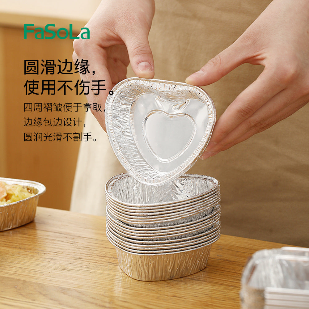 FaSoLa-Disposable-Air-Fryer-Aluminum-Foil-Bowls---Round,-8.1*3.7cm,-Pack-of-20-1